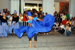 Marisol dancing at Little Havana's Viernes Culturales festival